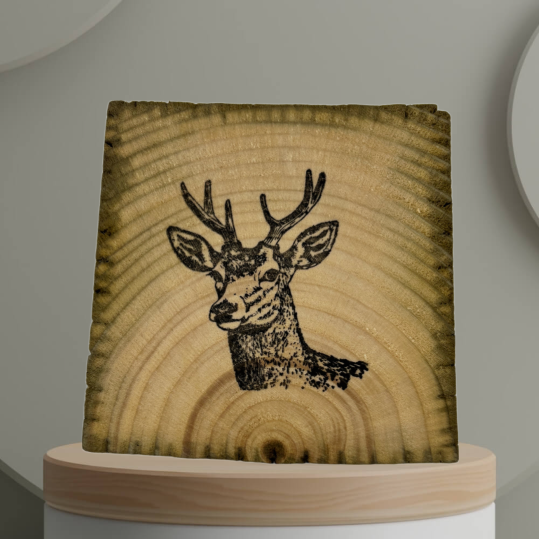 MyCoasters: Handcrafted Bespoke Deer Design Coasters - A Creation for Deer Lovers.