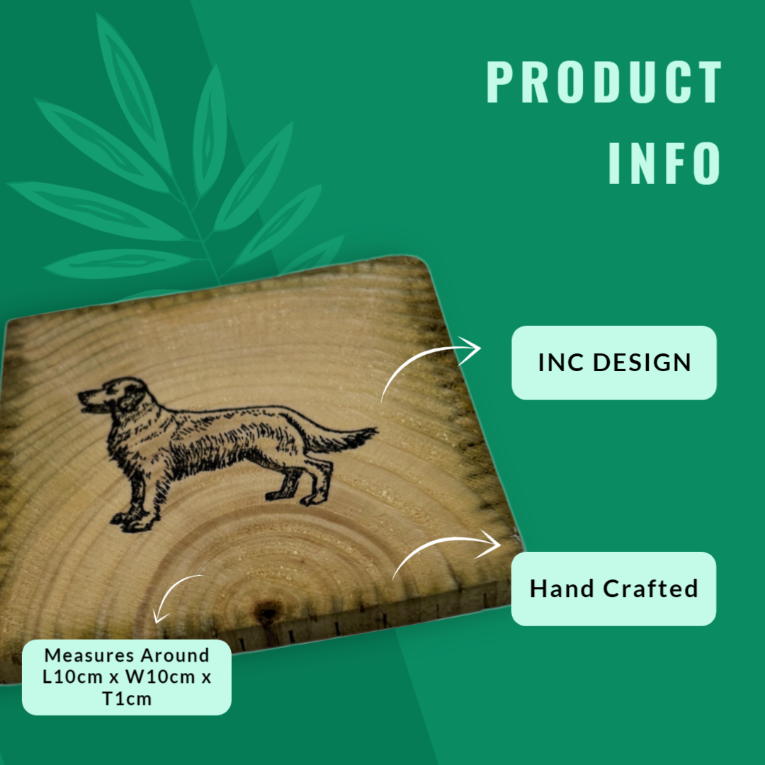 MyCoasters: Handcrafted Bespoke Dog Design Coasters - A Creation for Dog Lovers.
