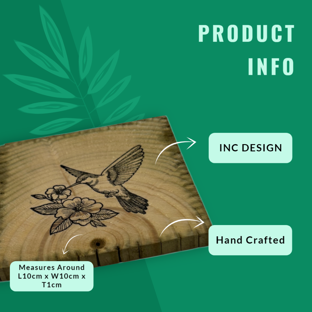 MyCoasters: Handcrafted Bespoke Bird Design Coasters - A Creation for Bird Lovers.