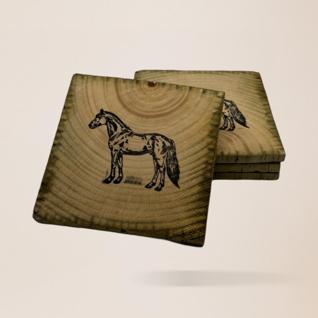 MyCoasters: Handcrafted Bespoke Horse Design Coasters - A Creation for Horse Lovers.