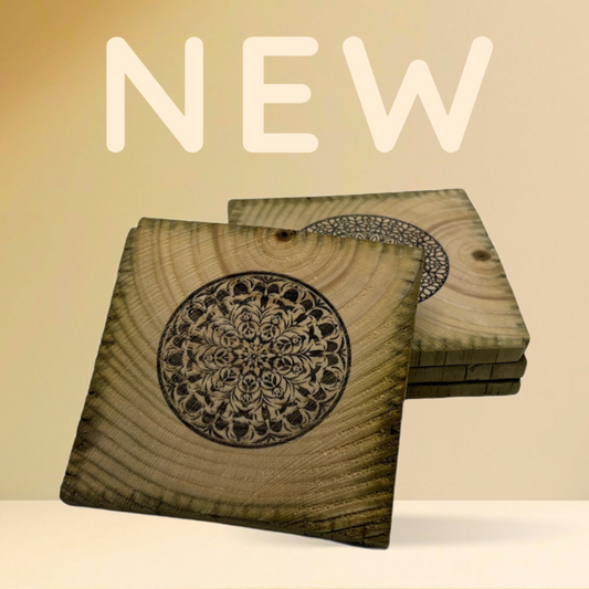 MyCoasters: Handcrafted Bespoke Kaleidoscope Design Coasters - Crafted Elegance for Your Space.